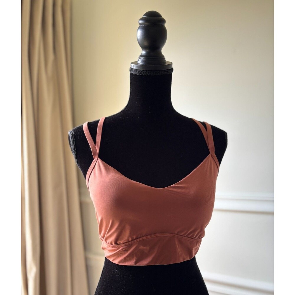 ALL IN MOTION Sports Yoga Pilates Bra DARK BLUSH Pink SIZE L